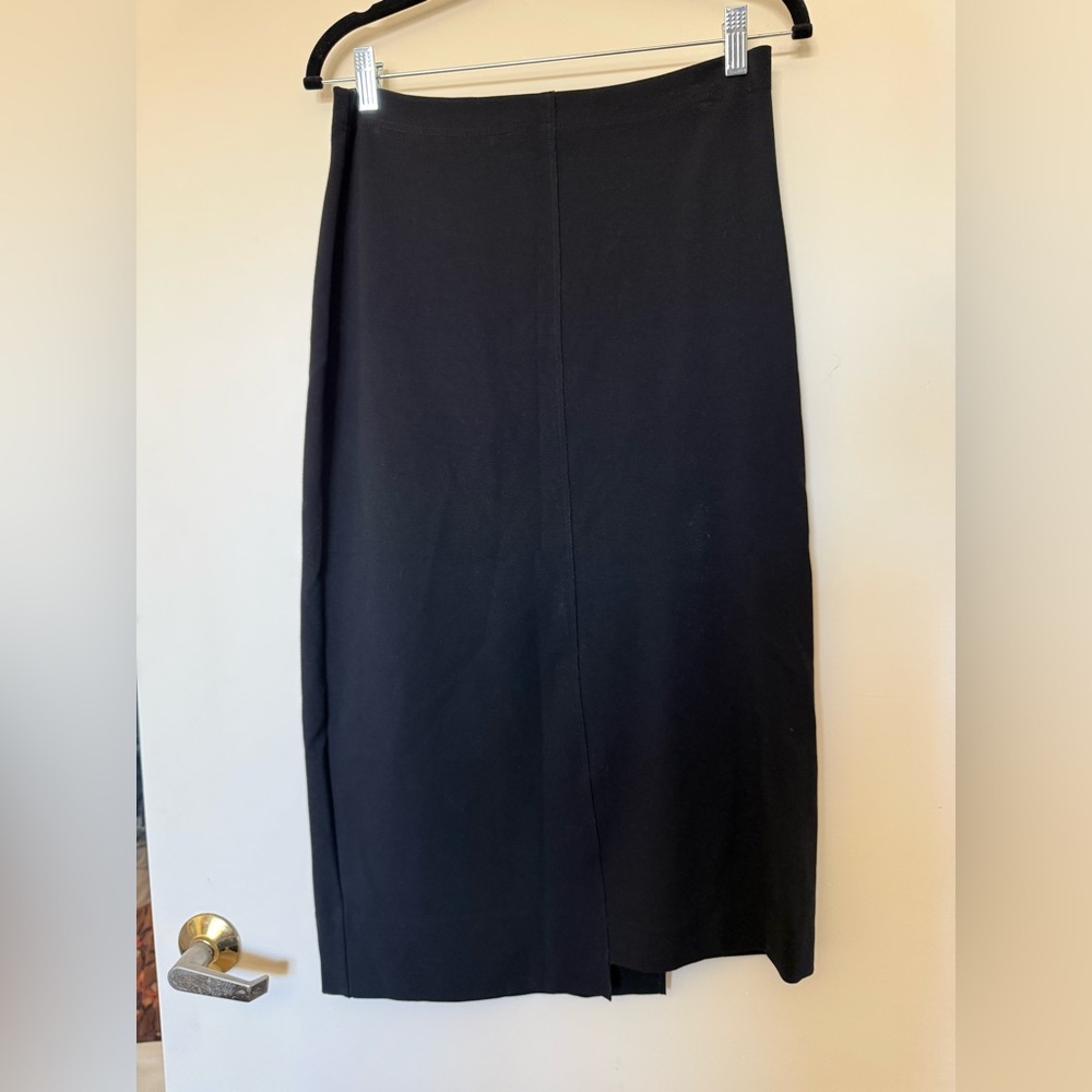 Oska Black Skirt with Unique Hem Detail in Size 1